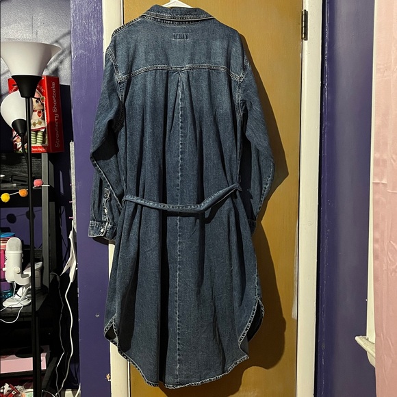 Ava & Viv Blue Long Sleeve Denim Dress - Picture 10 of 12